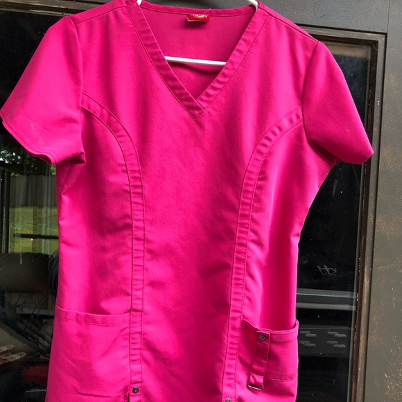 Dickies Women’s Pink Scrub Uniform Size XS/XCH/TP - Picture 12 of 14
